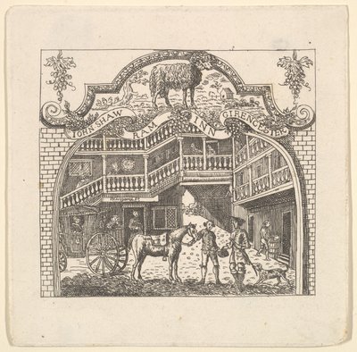 بطاقة تافرن لجون شو ، 1790. بواسطة غير معروف