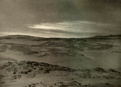 منظر شمالي ، نحو الشمس الميتة ، مارس ، c1908 ، 1909. بواسطة غير معروف