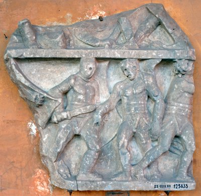 الإغاثة الأساسية من قتال بين Secutor و Retiarius ، القرن الثالث ، روما بواسطة غير معروف