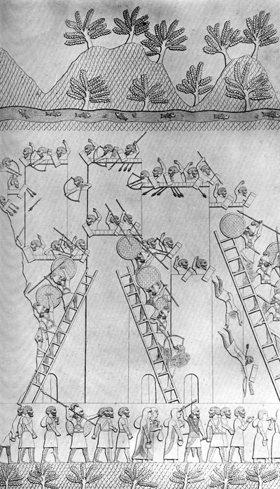 مدينة استولى عليها الآشوريون ، ج 1853 ، 1900-1920 بواسطة غير معروف