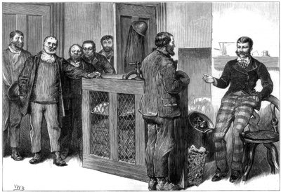 إغلاق منجم للفحم ، جنوب ويلز ، 1875 بواسطة غير معروف