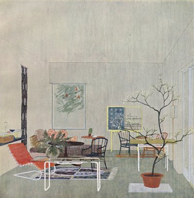تصميم لـ Gartenraum من قبل جورج ستينكلامر من فيينا ، 1935 بواسطة غير معروف
