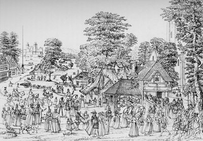 حفلة في Horselydown ، ساوثوارك ، في 1590 ، 1904 بواسطة غير معروف