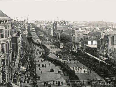 يوم احتفالي في العاصمة الأمريكية ، واشنطن العاصمة ، الولايات المتحدة الأمريكية ، 1895. بواسطة غير معروف
