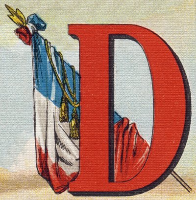 علم. نقش في "Alphabet de ma petite fille". برناردين-بيشيت وفلس ، بائعون وناشرون ، باريس ، حوالي عام 1895. ألبوم غير قابل للكسر على قماش. Bibliotheque des Bebes. 12 صفحة. ألبوم يحتوي على طريقة قراءة ومختصر توضيحي. قاتمة: 2 بواسطة غير معروف