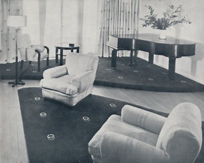صالة ، صممها ونفذها إيان هندرسون وشركاه ، لندن ، 1935 بواسطة غير معروف
