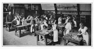 مركز تدريب يدوي: أعمال خشبية ، لندن ، c1900 1901 بواسطة غير معروف