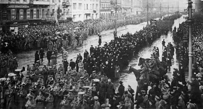 حفل حداد على ضحايا ثورة فبراير ، روسيا ، 5 أبريل 1917 بواسطة غير معروف