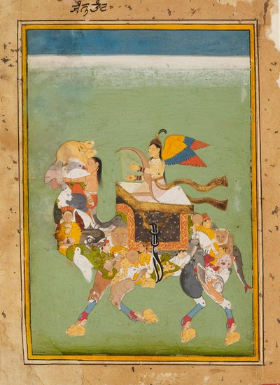 جنية ، أو جنية ، تركب جملًا سحريًا ، c1680 بواسطة غير معروف