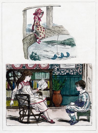 طبعة من كتاب The Little Folks Nature للرسم من قبل كيت غريناواي ، c1880s بواسطة غير معروف