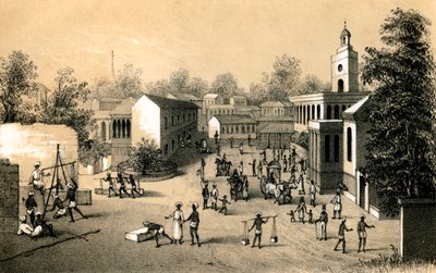 شارع في بومباي ، 1847 بواسطة غير معروف