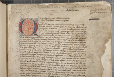 A transcript, in three hands, of the philosophical works of Marcus Tullius Cicero seemingly taken from the editio romana of 1471, with marginalia in the hand of Archibald Whitelaw and others, c.1480 (ink on parchment) بواسطة غير معروف
