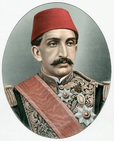 عبد الحميد الثاني 1842-1918 ، سلطان تركيا الأخير ، c1880 بواسطة غير معروف