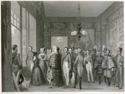 اعتلاء الملكة فيكتوريا ، قصر سانت جيمس ، وستمنستر ، لندن ، 1837 بواسطة غير معروف
