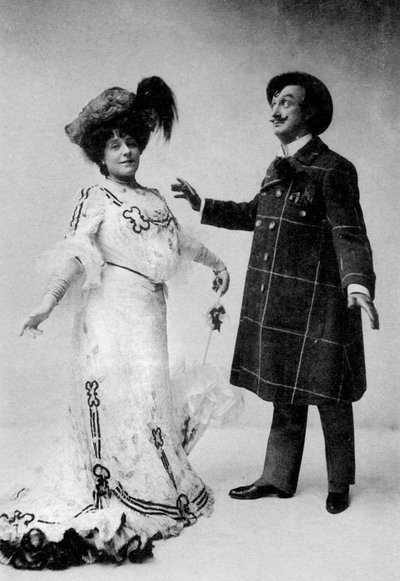 Ada Blanche و JR Hale في مشهد من The Medal and the Maid ، 1909 بواسطة غير معروف