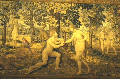 آدم وحواء. The Temptation ، القرن السادس عشر ، القرن العشرين بواسطة غير معروف