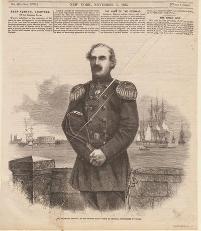 الأدميرال ستيبانوفيتش ليسوفسكي 1816-1866 في نيويورك ، 1863. بواسطة غير معروف