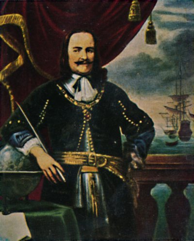 الأدميرال دي رويتر 1607-1676. - لوحة بقلم ف. بول 1934. بواسطة غير معروف