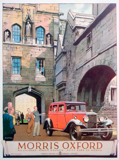 إعلان عن سيارة Morris Oxford ، 1930 بواسطة غير معروف