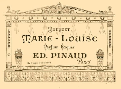 إعلان عن عطر ماري لويز 1903. بواسطة غير معروف