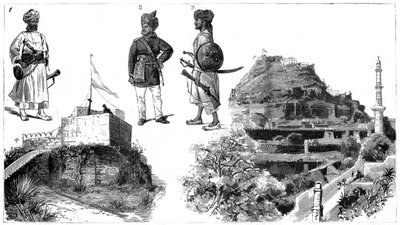 الأفغان وصور حيدر آباد ، وسط الهند ، 1888 بواسطة غير معروف