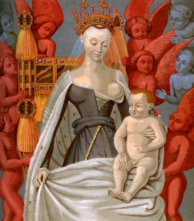 Agnès Sorel 1421-1450 ، عشيقة الملك تشارلز السابع ملك فرنسا ، c1450 1849 بواسطة غير معروف