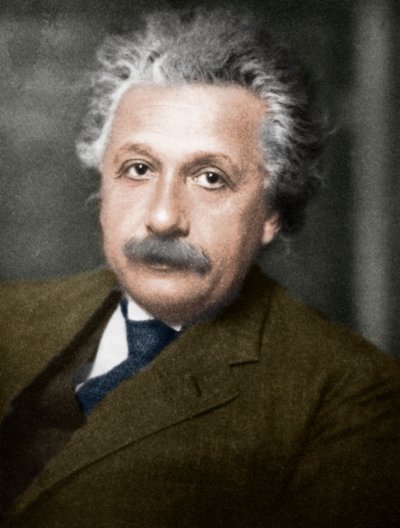 ألبرت أينشتاين ، عالم الرياضيات والفيزيائي الألماني السويسري الأمريكي. بواسطة غير معروف