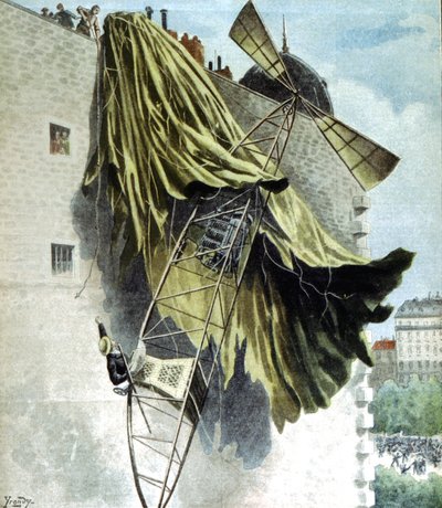 ألبرتو سانتوس دومون 1873-1932 ، رائد فضاء برازيلي ، محاولة فاشلة لجائزة دويتش بواسطة غير معروف