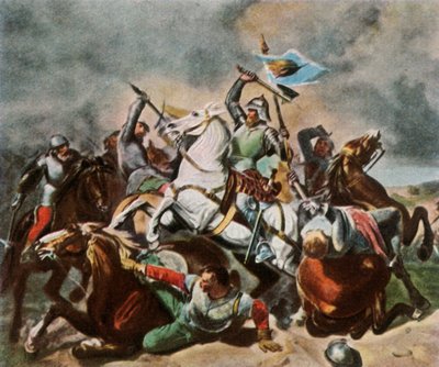 ألبريشت أخيل في معركة ضد نورمبرغ ، 1450 ، 1936. بواسطة غير معروف