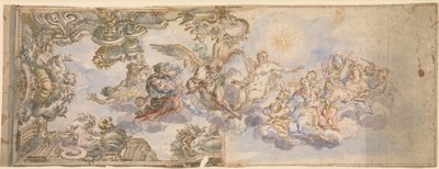 تصميم رمزي للجدارية السقفية ، 1650-1700. بواسطة غير معروف