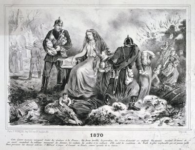 الرسوم المتحركة الرمزية ، الحرب الفرنسية البروسية ، 1870-1871 بواسطة غير معروف