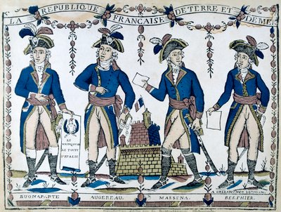 أعلام بونابرت ، أوجيرو ، ماسينا ، بيرفير ، فرنسا ، 1789 بواسطة غير معروف