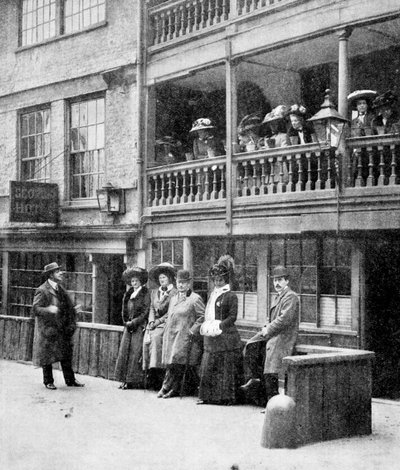 أمريكيون في لندن ، حفلة في فندق جورج ، بورو ، ساوثوارك ، لندن ، 1910 بواسطة غير معروف