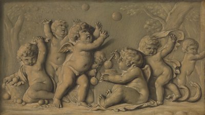 أموريني يلعب أحد الزوجين ، 1770-90. بواسطة غير معروف