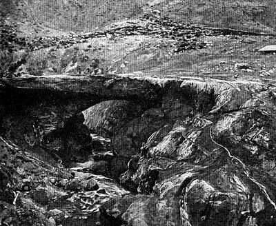 جسر إنكا ، بيرو ، 1895 بواسطة غير معروف