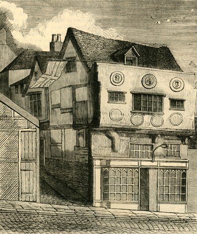 منزل قديم على تل برج صغير ، c1792 ، c1872. بواسطة غير معروف