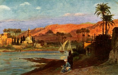 أمسية في الجيزة ، c1918-c1939. بواسطة غير معروف