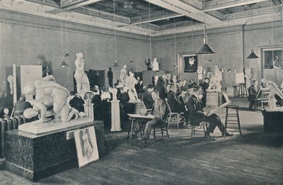 دروس أثرية وحياة في كلية أونتاريو للفنون ، تورنتو ، c1913 بواسطة غير معروف