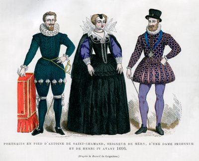 أنطوان دي سان شاماند ، Seigneur de Mery ، سيدة غير معروفة وهنري الرابع من فرنسا ، 1600 1882-1884 بواسطة غير معروف