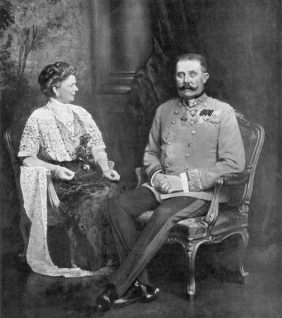 الأرشيدوق فرانز فرديناند من النمسا وصوفي ، دوقة هوهنبرغ ، 1914 ، 1926 بواسطة غير معروف