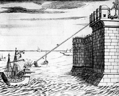 مرآة أرخميدس المحترقة ، الجهاز المستخدم في حصار سيراكيوز ، 215-212 قبل الميلاد 1642 بواسطة غير معروف