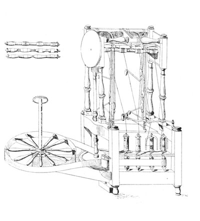 أركرايتس الغزل جيني ، 1769 ، 1769 ، 1904 بواسطة غير معروف