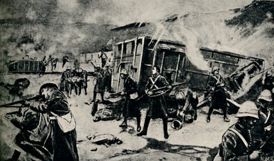 القطار المدرع الكمين في Estcourt ، نوفمبر 1899 ، 1945. بواسطة غير معروف