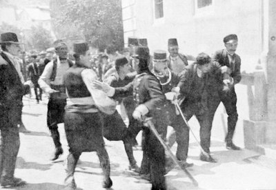 القبض على جافريلو برينسيب ، قاتل الأرشيدوق فرانز فرديناند ، 1914 بواسطة غير معروف