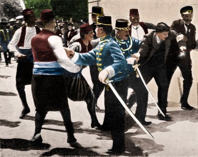 القبض على جافريلو برينسيب ، قاتل الأرشيدوق فرانز فرديناند ، 1914 بواسطة غير معروف