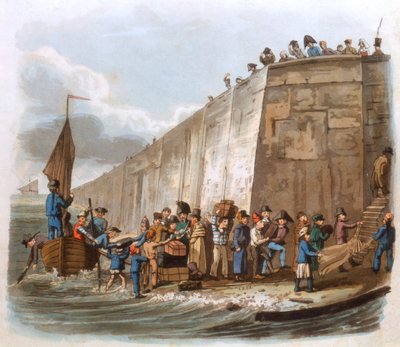 الوصول إلى كاليه ، 1816 بواسطة غير معروف