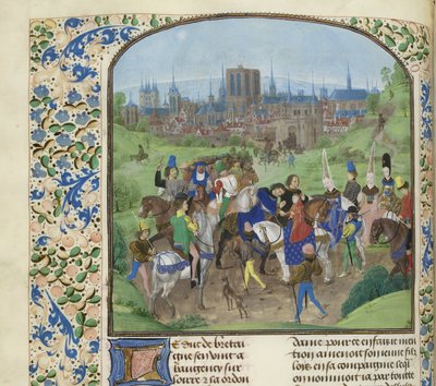 وصول دوق أنجو لويس الثاني إلى باريس ، حوالي 1470-1475. بواسطة غير معروف