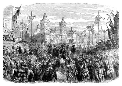 وصول القوات الفرنسية إلى المكسيك ، 1864 أواخر القرن التاسع عشر بواسطة غير معروف