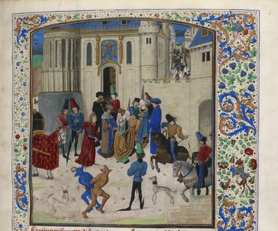 وصول إيزابو دي بافاريا إلى باريس ، حوالي 1470-1475. بواسطة غير معروف