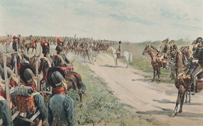 وصول نابليون بين البافاريين والساكسونيين ، 1896 بواسطة غير معروف